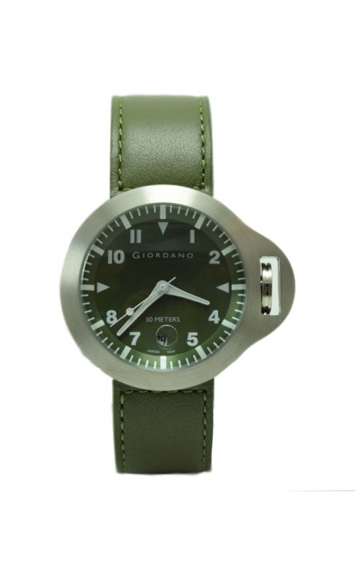Ρολόι Χειρός GIORDANO 1034-2 Green leather